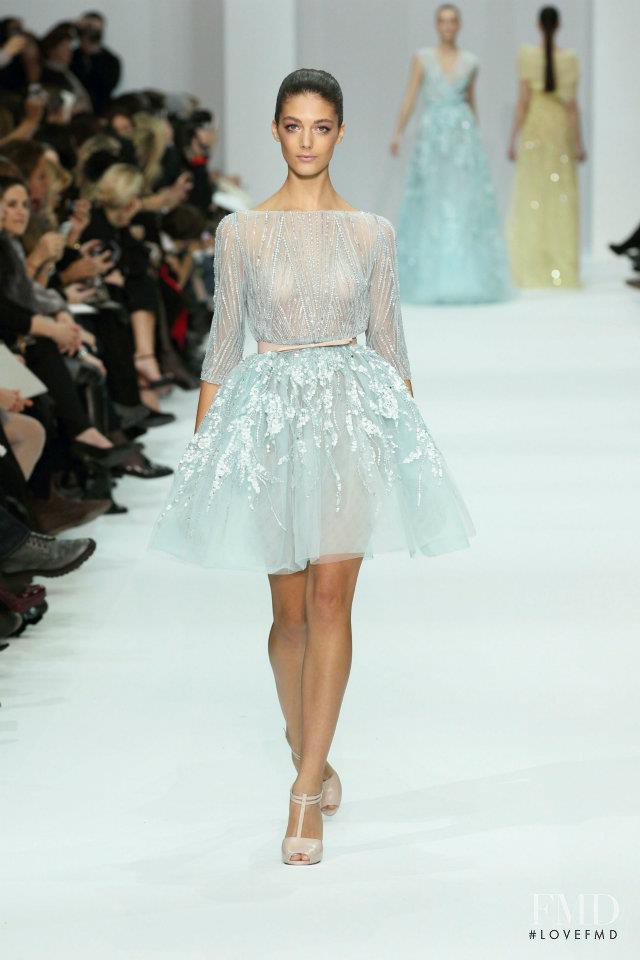 Katryn Kruger featured in  the Elie Saab Couture fashion show for Spring/Summer 2012