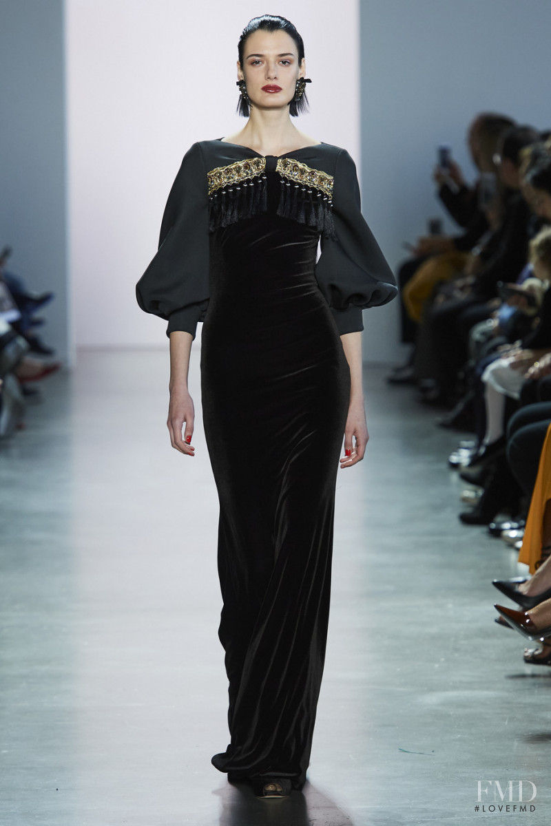 Marfa Zoe Manakh featured in  the Badgley Mischka fashion show for Autumn/Winter 2020