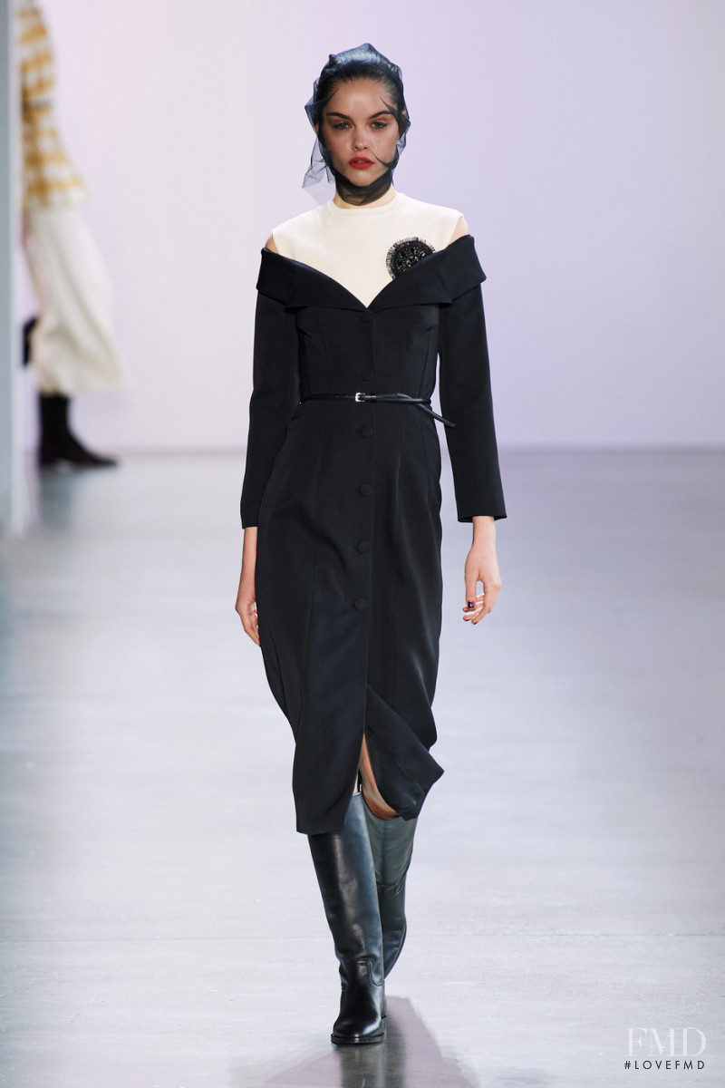 Marija Zezelj featured in  the Brock Collection fashion show for Autumn/Winter 2020