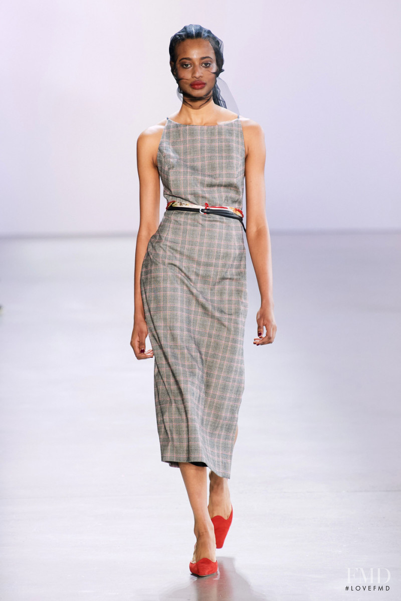 Palmyre Tramini featured in  the Brock Collection fashion show for Autumn/Winter 2020