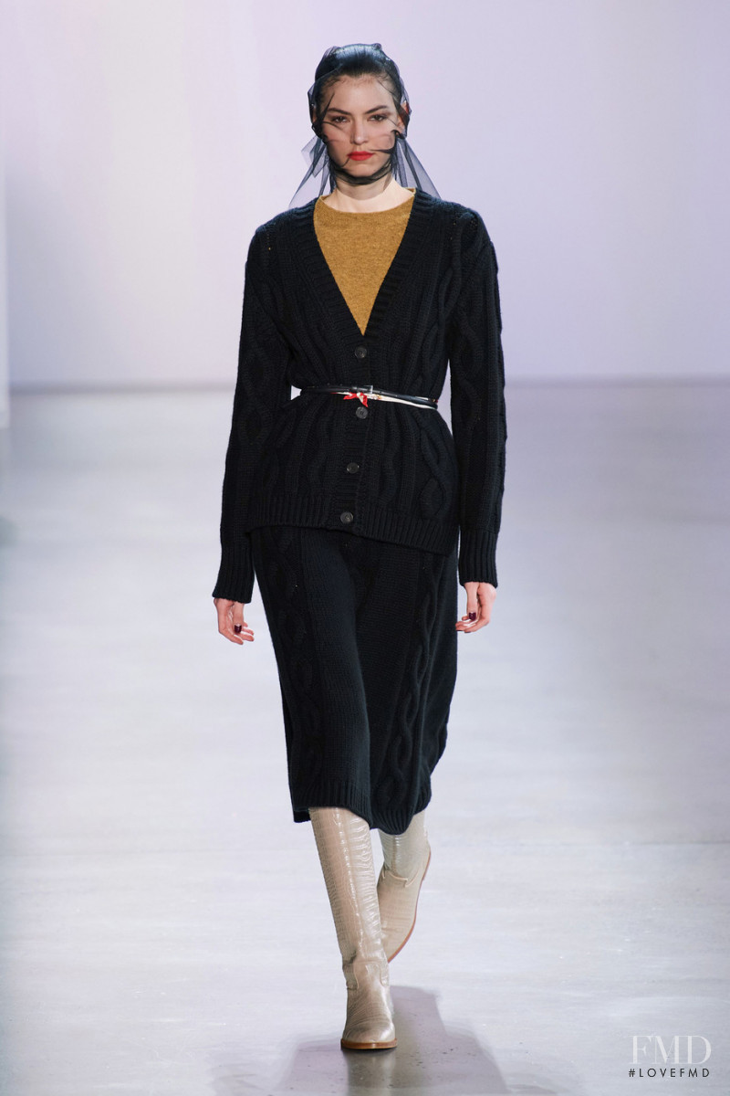 Alberte Mortensen featured in  the Brock Collection fashion show for Autumn/Winter 2020