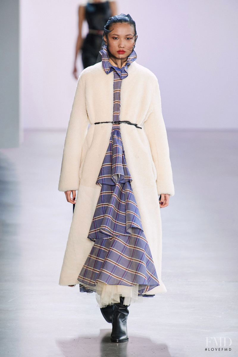 Ning Jinyi featured in  the Brock Collection fashion show for Autumn/Winter 2020