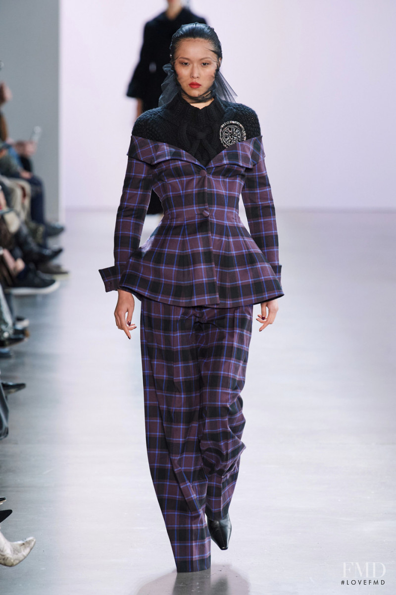 Su Kexin featured in  the Brock Collection fashion show for Autumn/Winter 2020