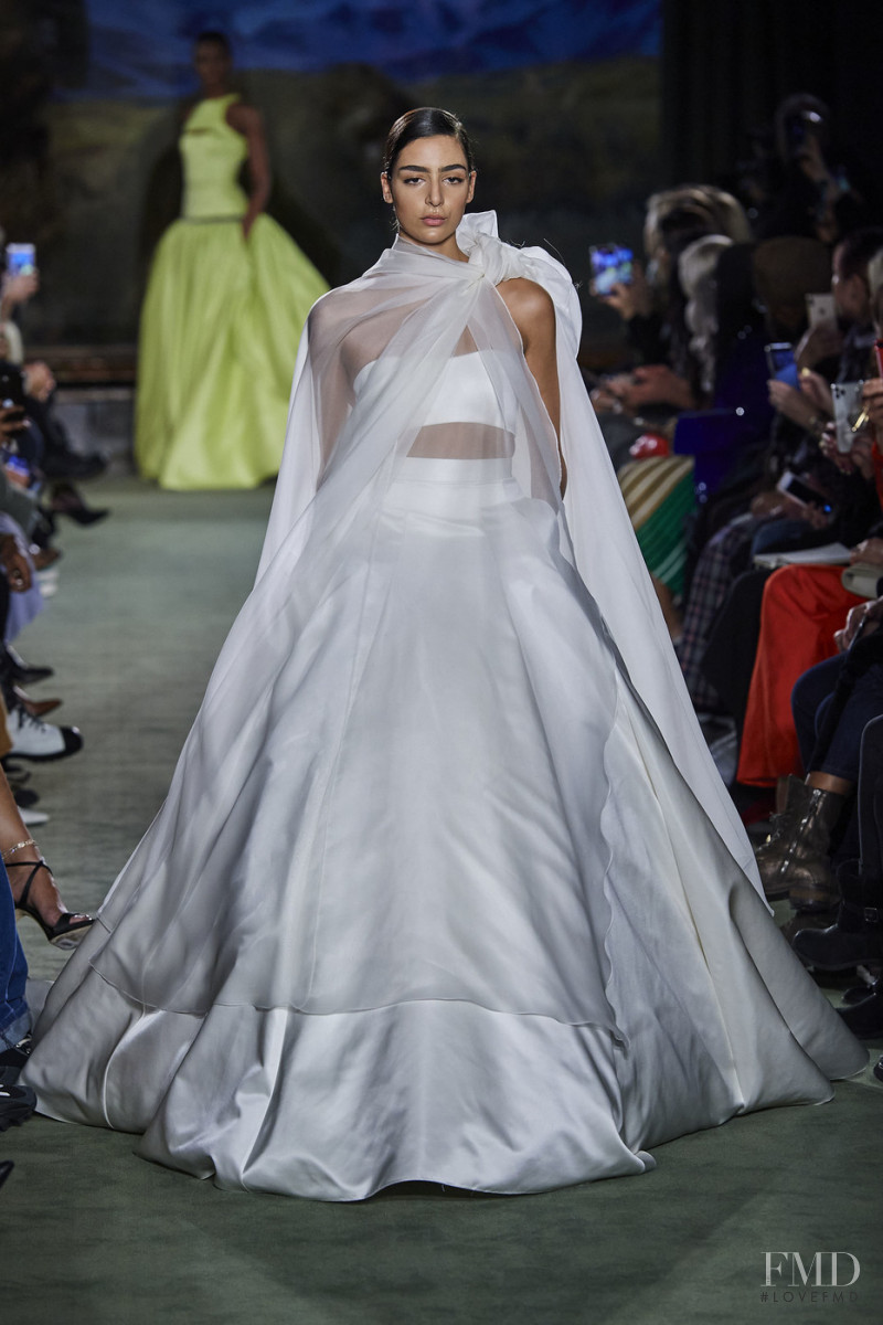 Nora Attal featured in  the Brandon Maxwell fashion show for Autumn/Winter 2020