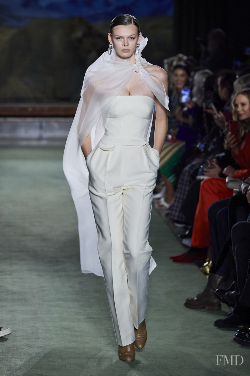 Cara Taylor featured in  the Brandon Maxwell fashion show for Autumn/Winter 2020