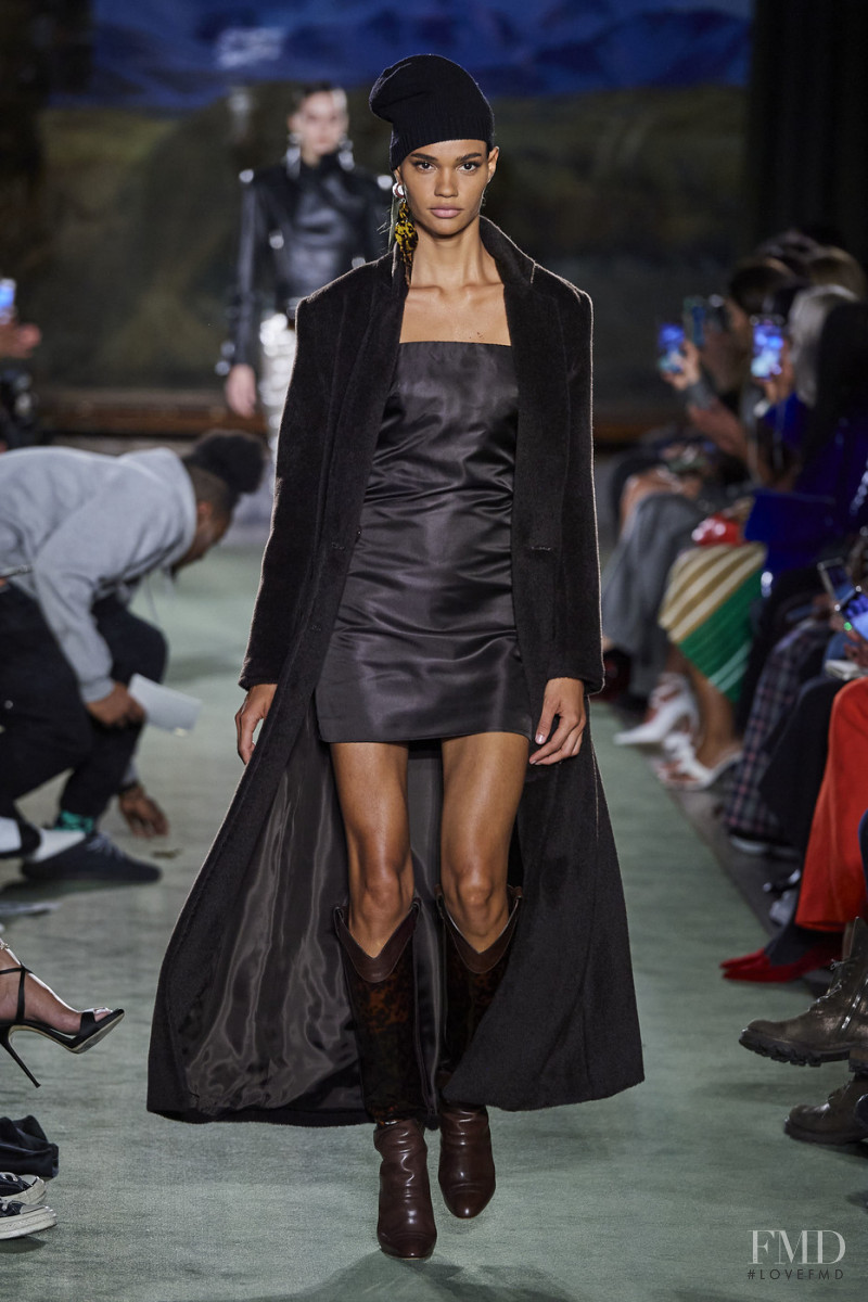 Barbara Valente featured in  the Brandon Maxwell fashion show for Autumn/Winter 2020