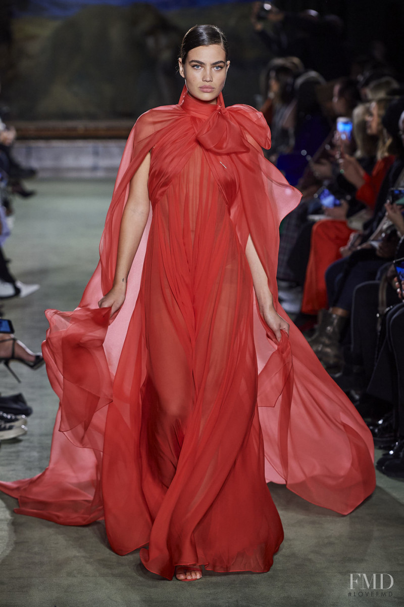 Alana Felisberto featured in  the Brandon Maxwell fashion show for Autumn/Winter 2020