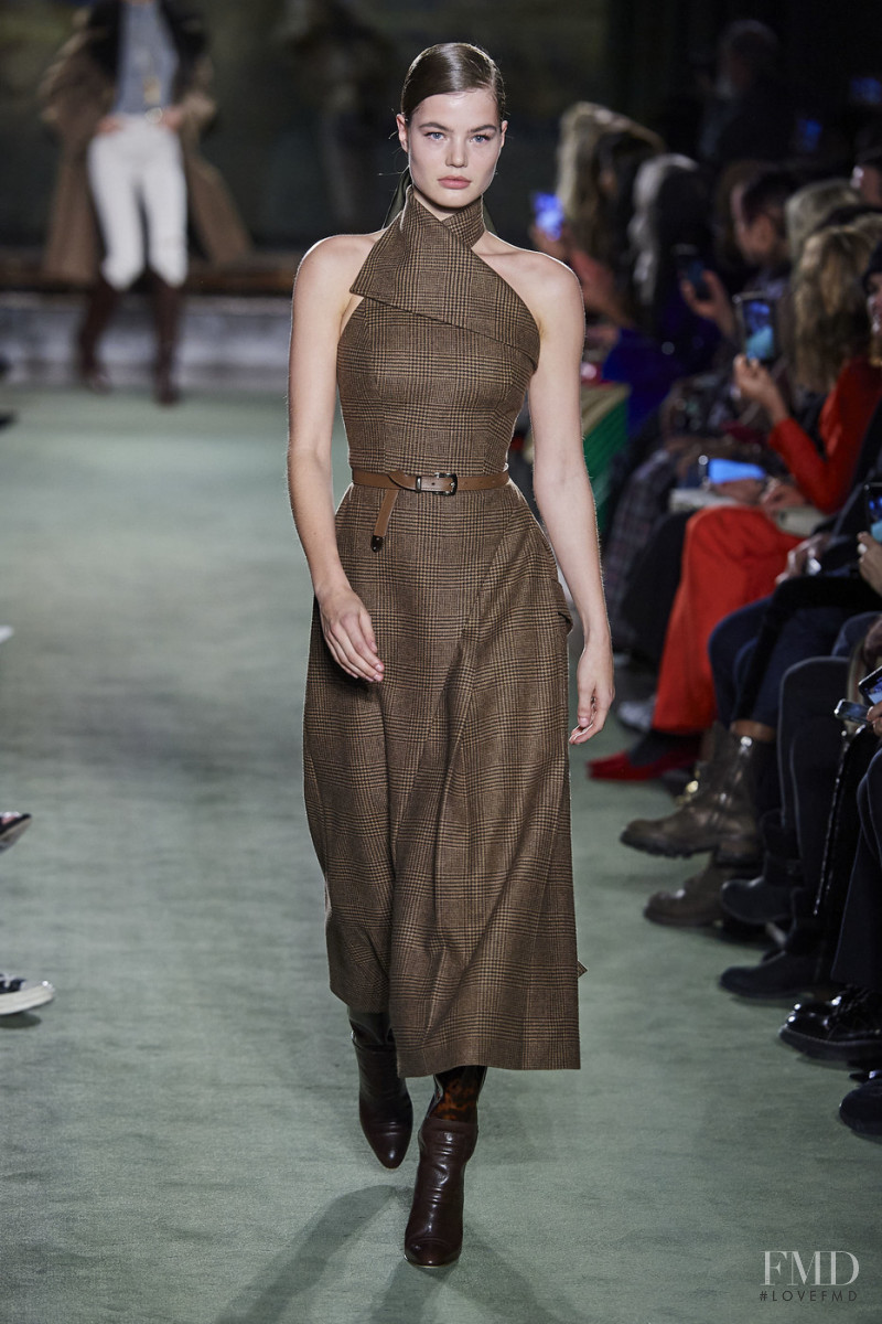 Myrthe Bolt featured in  the Brandon Maxwell fashion show for Autumn/Winter 2020