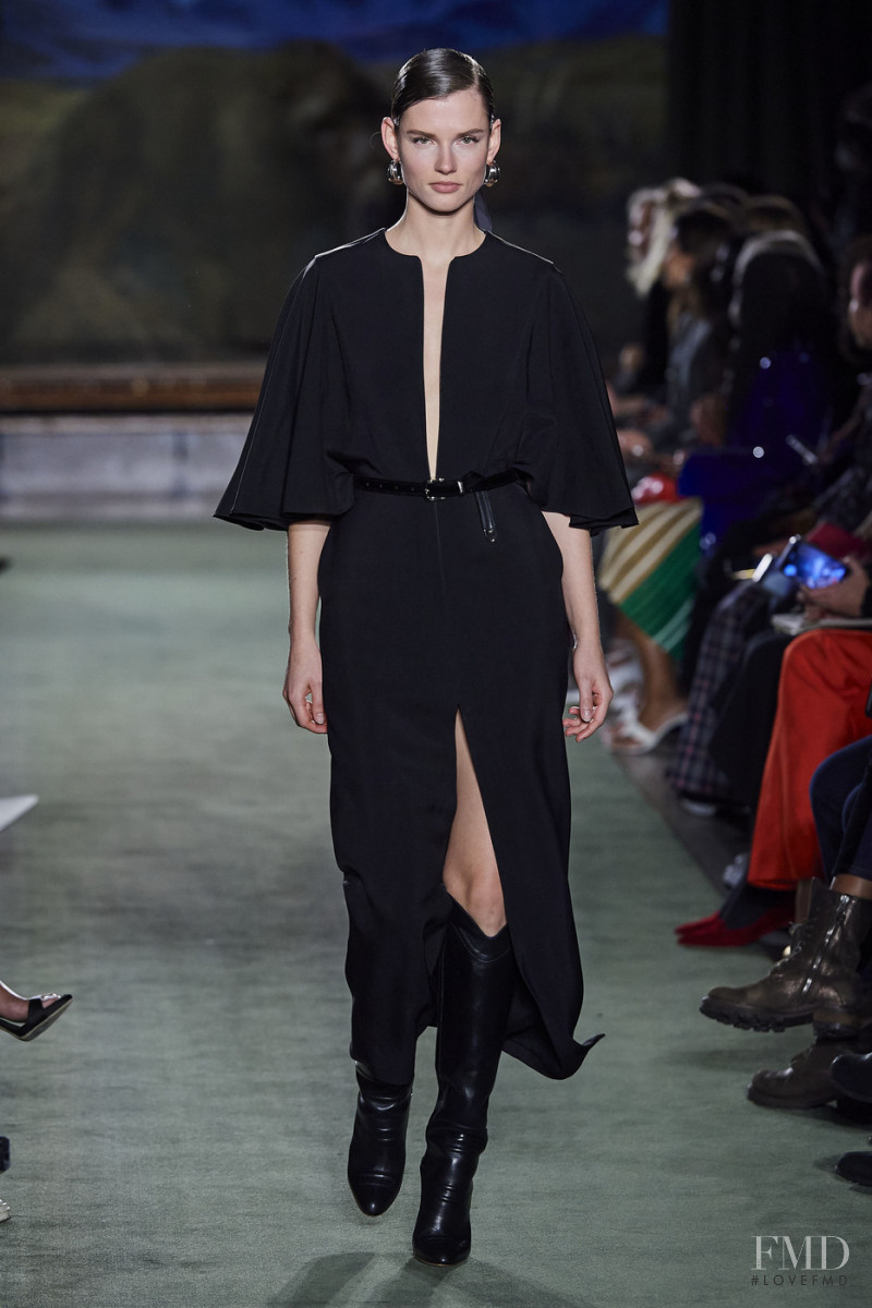Giedre Dukauskaite featured in  the Brandon Maxwell fashion show for Autumn/Winter 2020