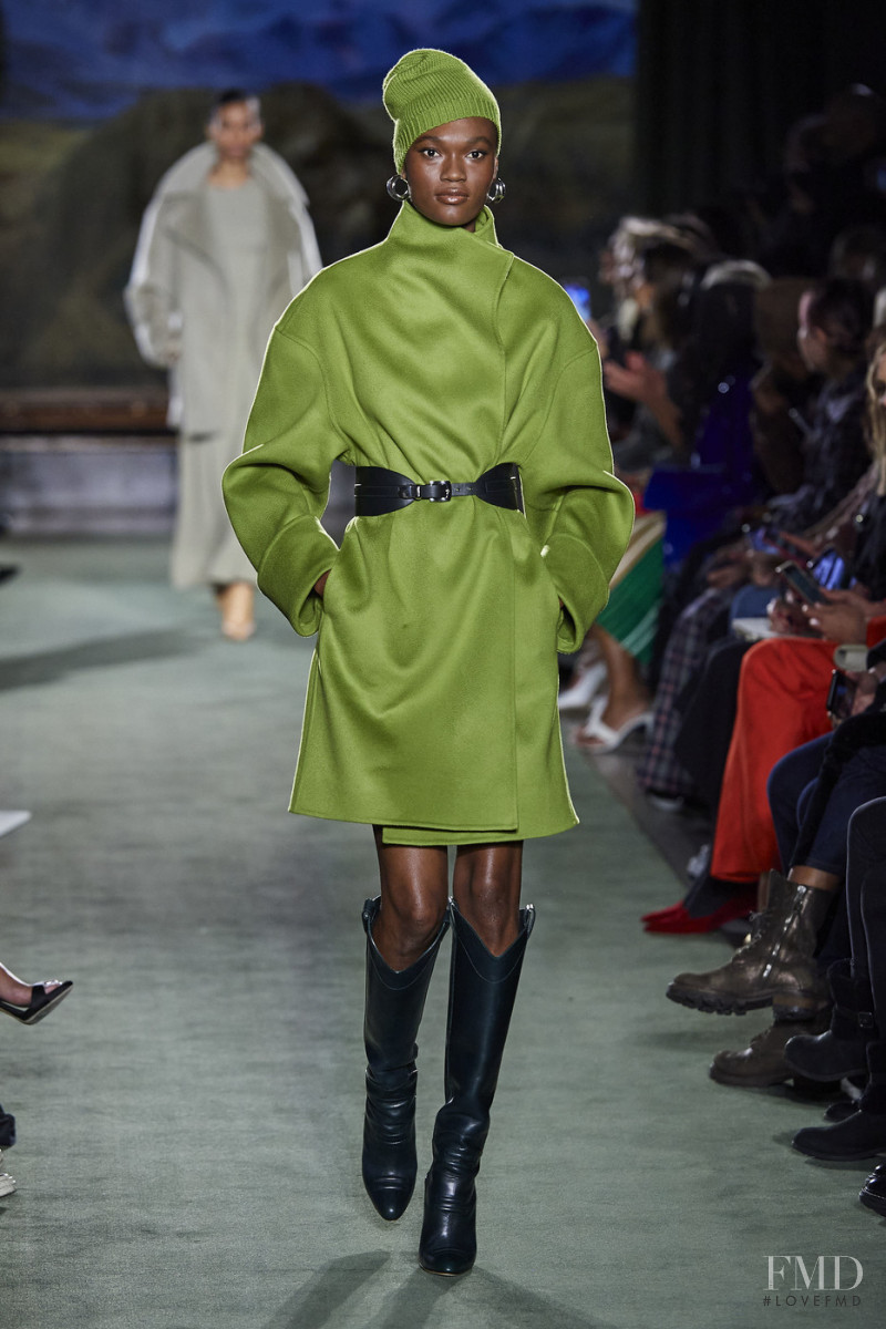 Naki Depass featured in  the Brandon Maxwell fashion show for Autumn/Winter 2020