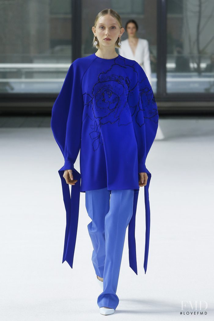 Delilah Koch featured in  the Carolina Herrera fashion show for Autumn/Winter 2020