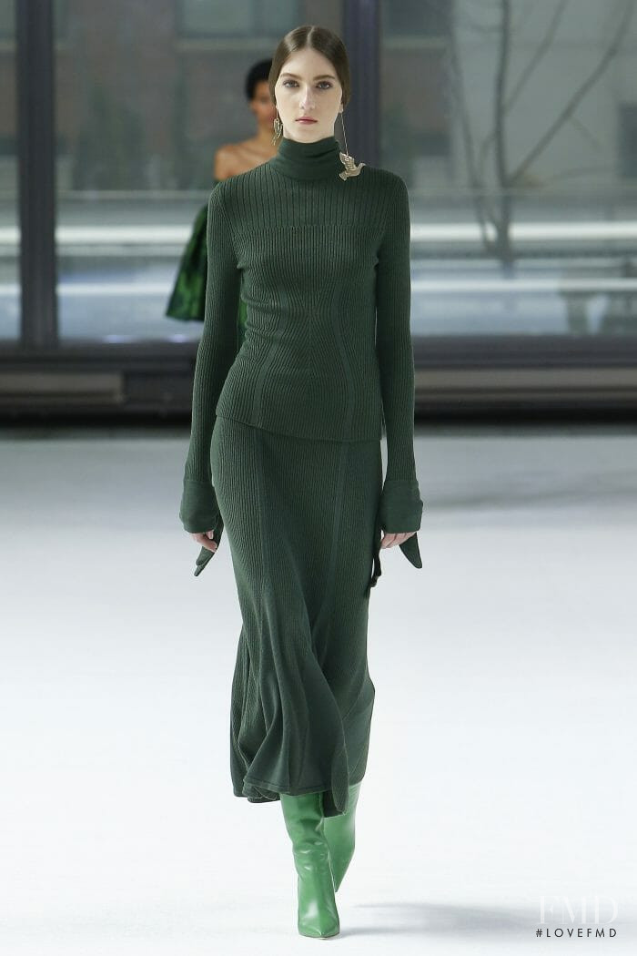 Evelyn Nagy featured in  the Carolina Herrera fashion show for Autumn/Winter 2020