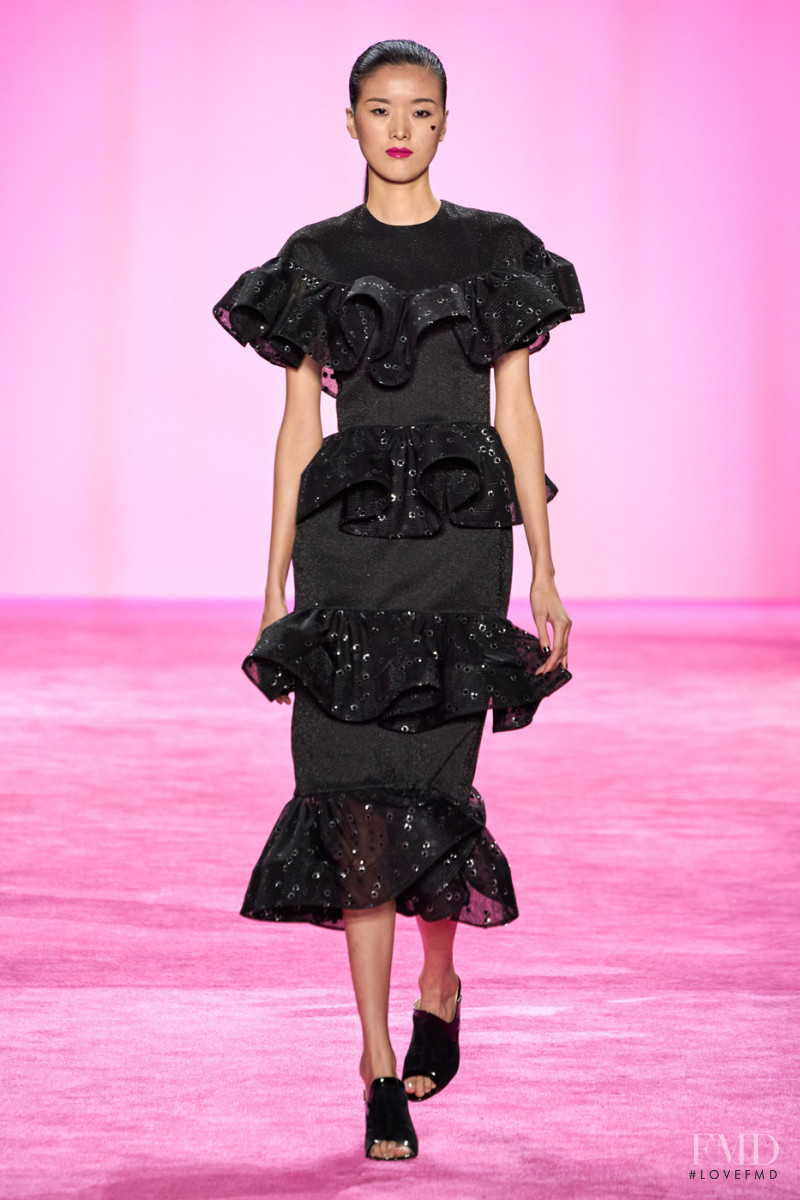 Hui Hui Ma featured in  the Christian Siriano fashion show for Autumn/Winter 2020