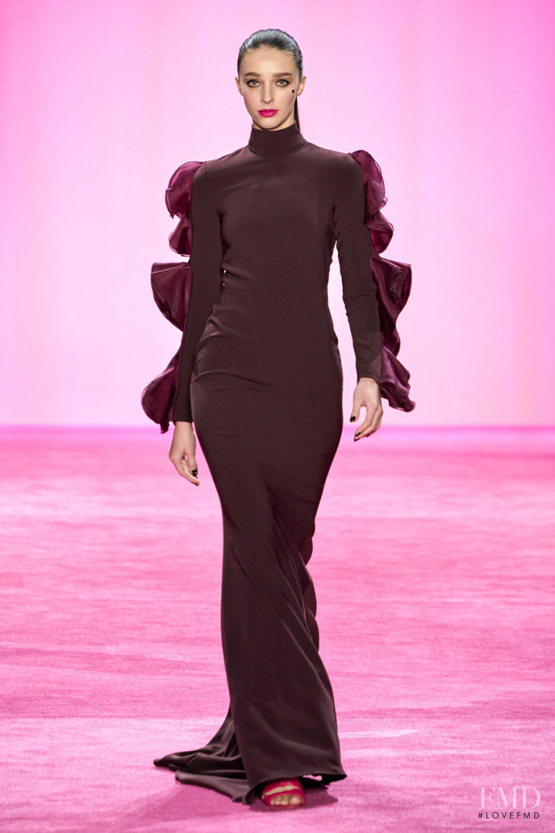 Larissa Marchiori featured in  the Christian Siriano fashion show for Autumn/Winter 2020