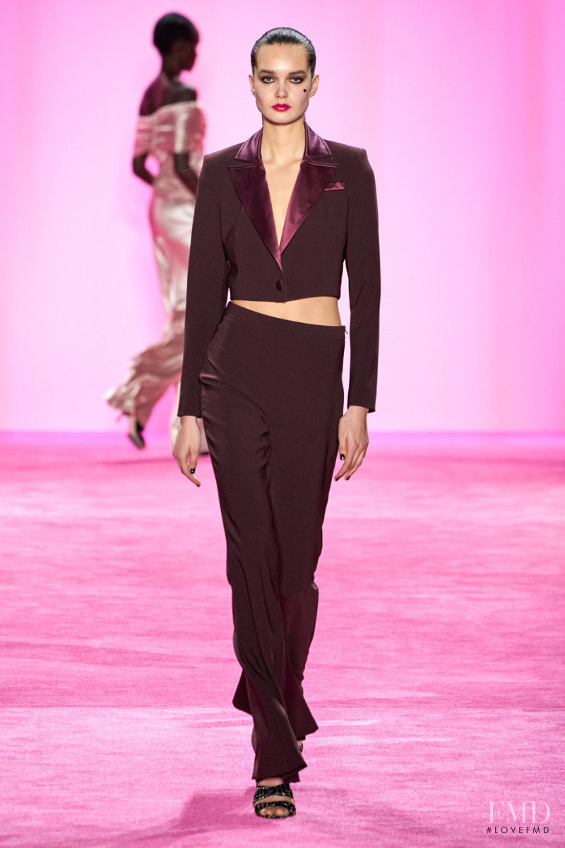 Noortje Haak featured in  the Christian Siriano fashion show for Autumn/Winter 2020