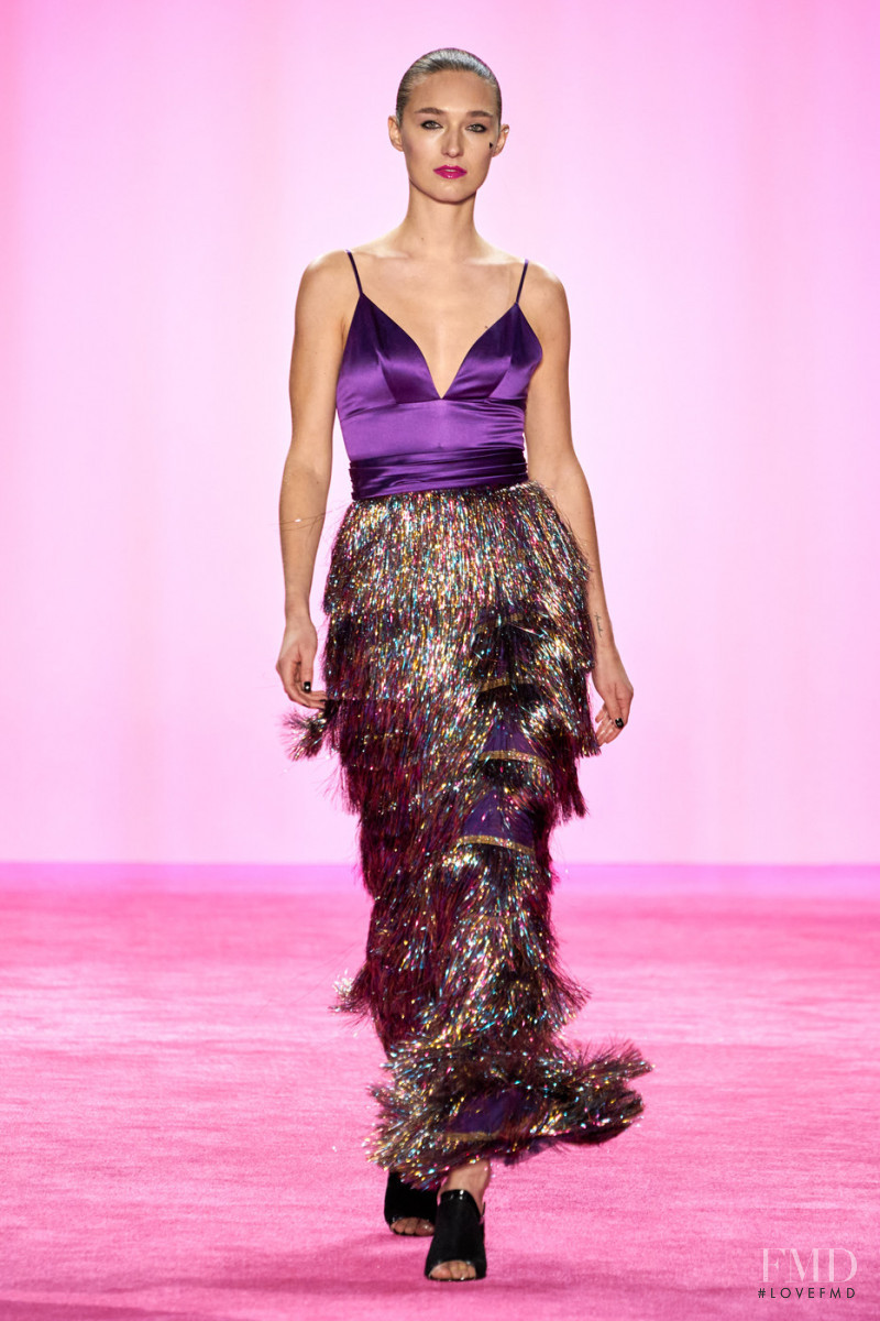 Manuela Frey featured in  the Christian Siriano fashion show for Autumn/Winter 2020