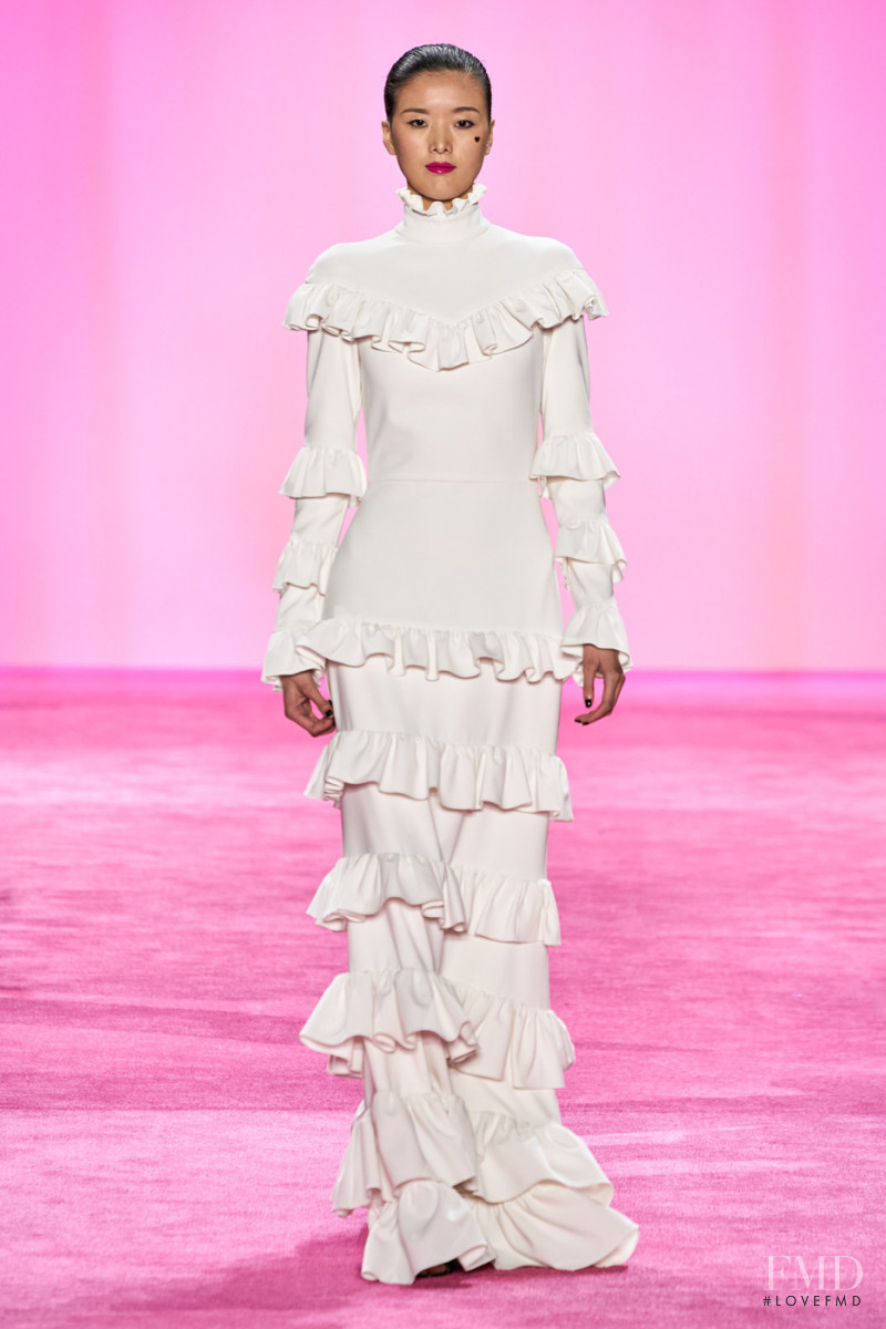 Hui Hui Ma featured in  the Christian Siriano fashion show for Autumn/Winter 2020