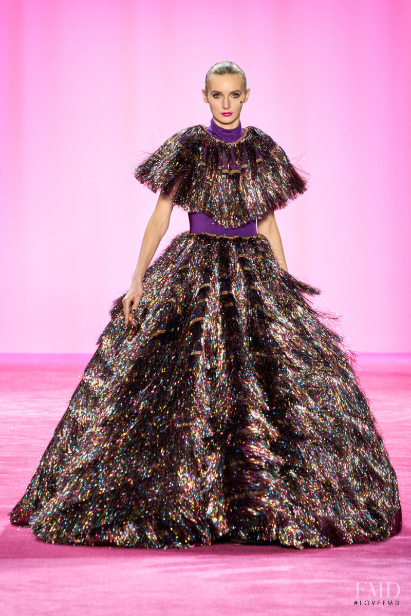 Eva Staudinger featured in  the Christian Siriano fashion show for Autumn/Winter 2020