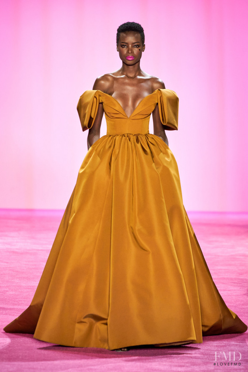 Maria Borges featured in  the Christian Siriano fashion show for Autumn/Winter 2020