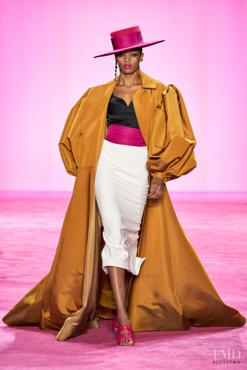 Leah Denae Brown featured in  the Christian Siriano fashion show for Autumn/Winter 2020