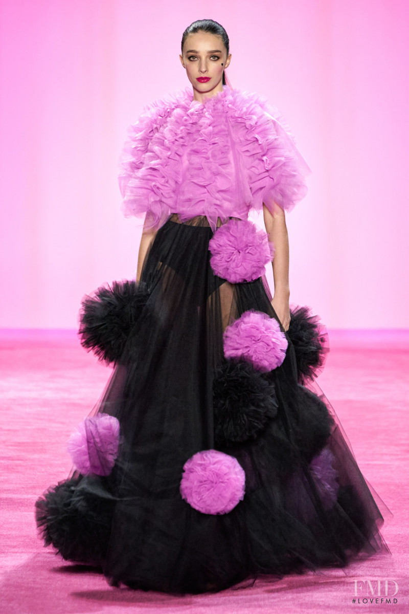 Larissa Marchiori featured in  the Christian Siriano fashion show for Autumn/Winter 2020