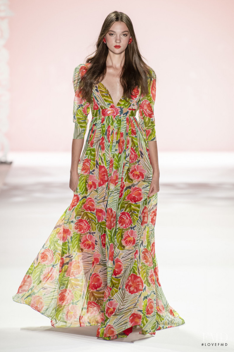 Liz Bakro featured in  the Badgley Mischka fashion show for Spring/Summer 2020