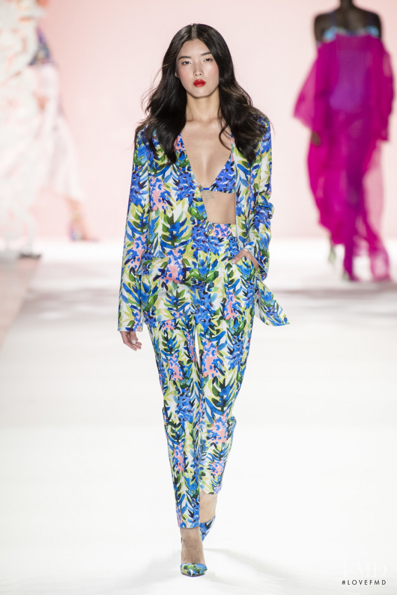 Hsu Chen featured in  the Badgley Mischka fashion show for Spring/Summer 2020