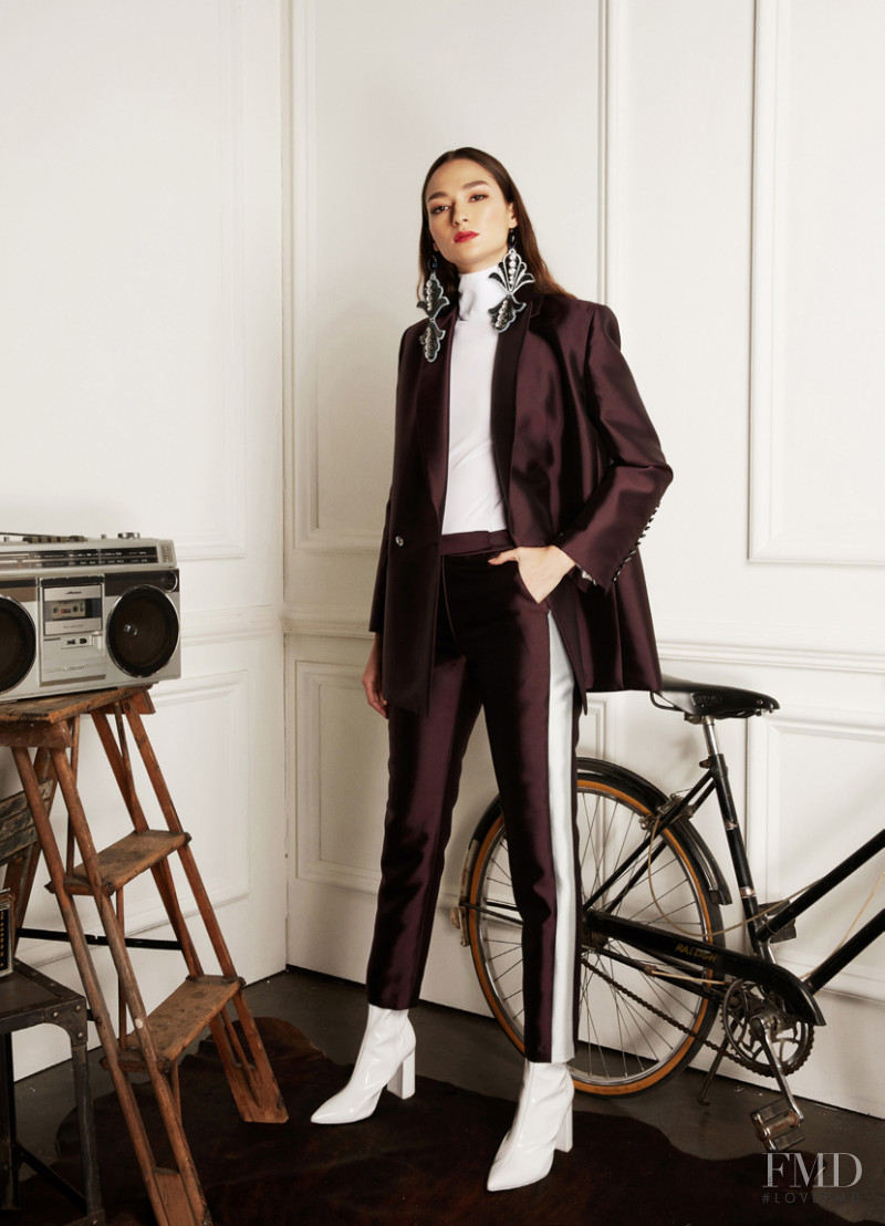 Bruna Tenório featured in  the Victoria Hayes lookbook for Autumn/Winter 2018