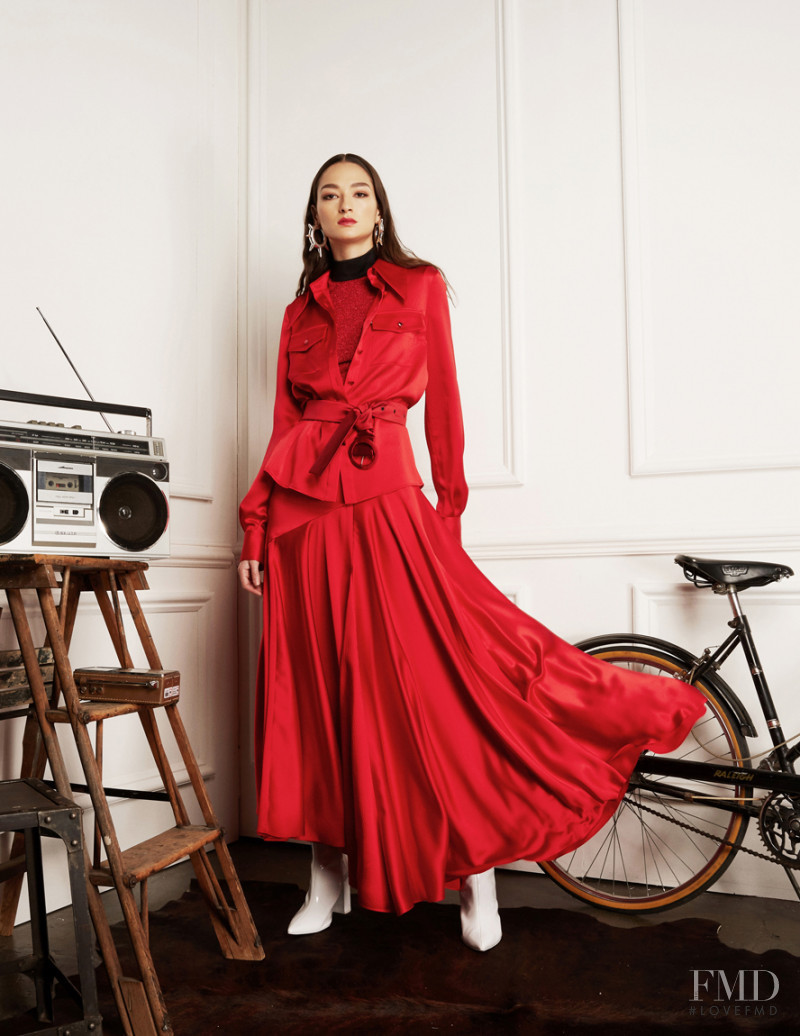 Bruna Tenório featured in  the Victoria Hayes lookbook for Autumn/Winter 2018