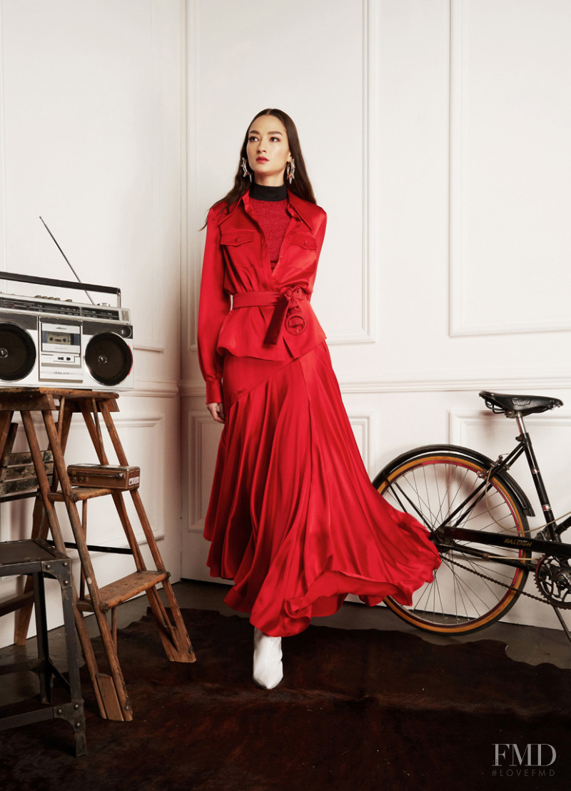 Bruna Tenório featured in  the Victoria Hayes lookbook for Autumn/Winter 2018