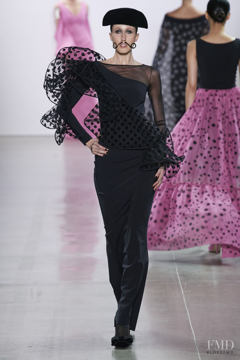 Anna Cleveland featured in  the Chiara Boni La Petite Robe fashion show for Autumn/Winter 2020
