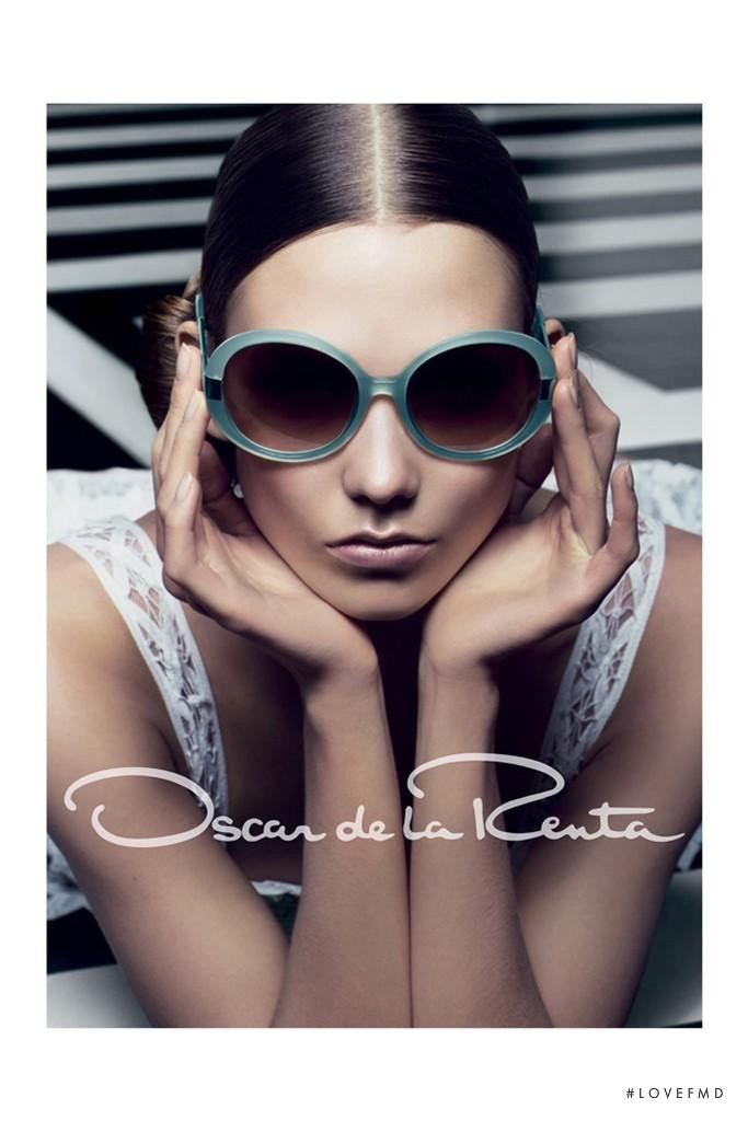 Karlie Kloss featured in  the Oscar de la Renta advertisement for Spring/Summer 2012