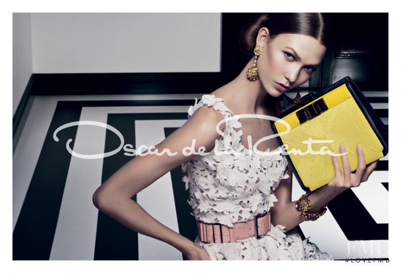 Karlie Kloss featured in  the Oscar de la Renta advertisement for Spring/Summer 2012