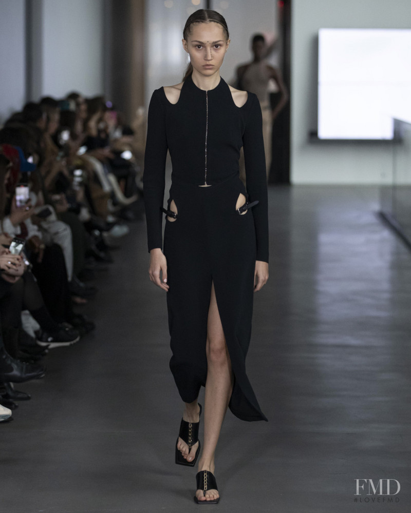 Michelle Gutknecht featured in  the Dion Lee fashion show for Autumn/Winter 2020