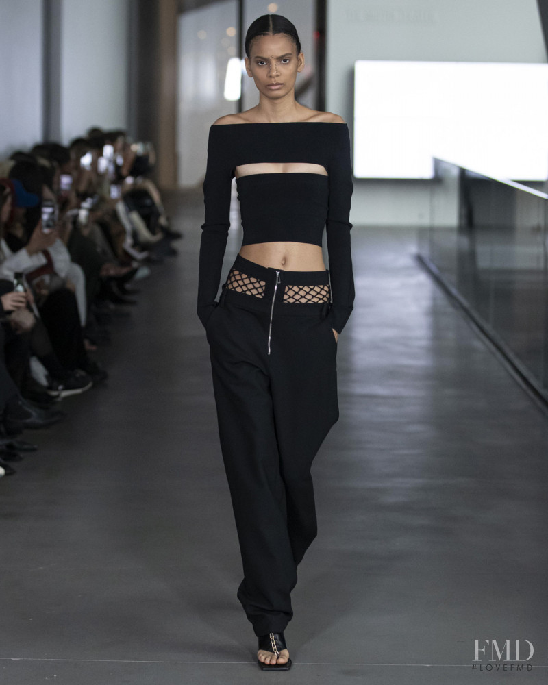 Annibelis Baez featured in  the Dion Lee fashion show for Autumn/Winter 2020