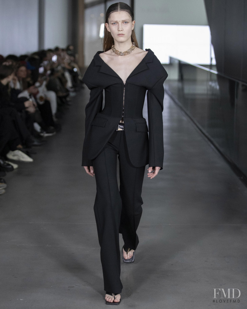 Tessa Bruinsma featured in  the Dion Lee fashion show for Autumn/Winter 2020