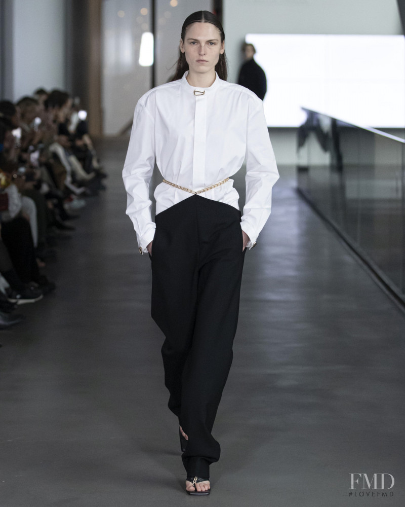 Polina Sova featured in  the Dion Lee fashion show for Autumn/Winter 2020