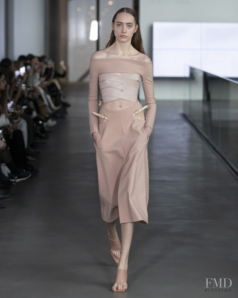 Lia Pavlova featured in  the Dion Lee fashion show for Autumn/Winter 2020
