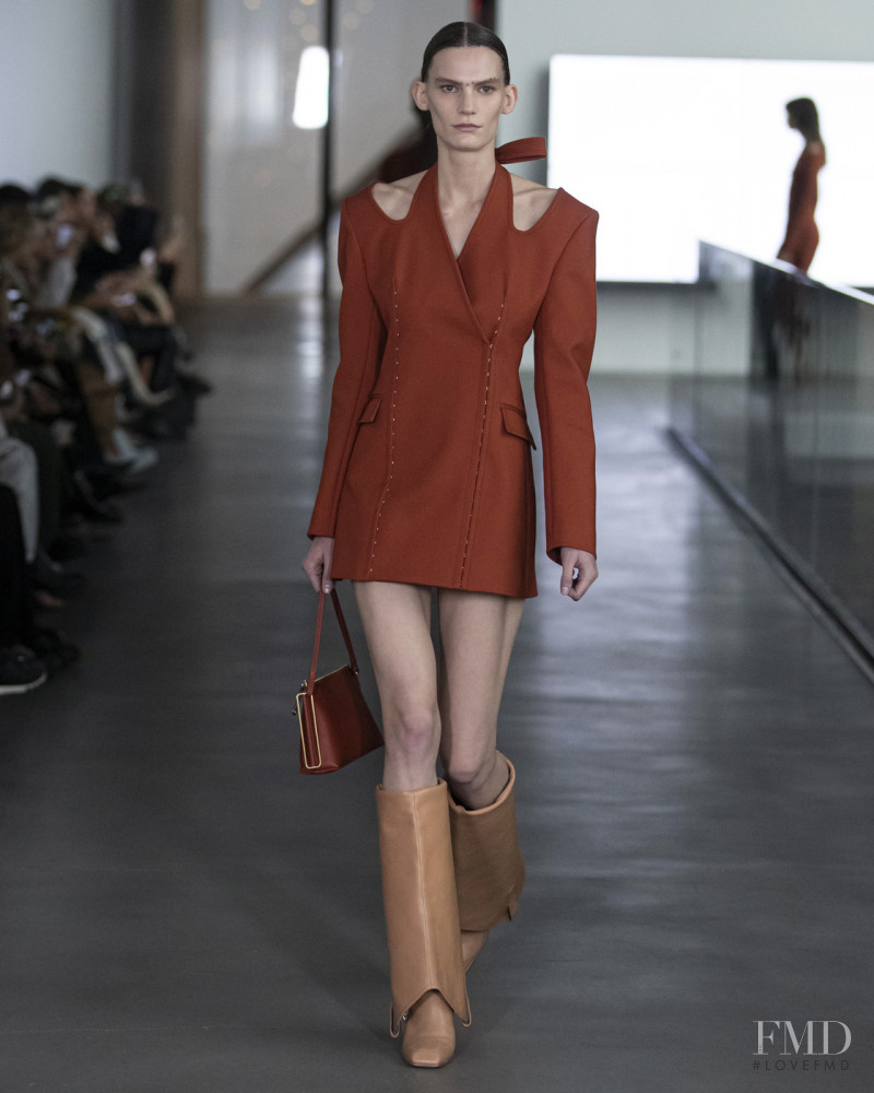 Lena Hardt featured in  the Dion Lee fashion show for Autumn/Winter 2020