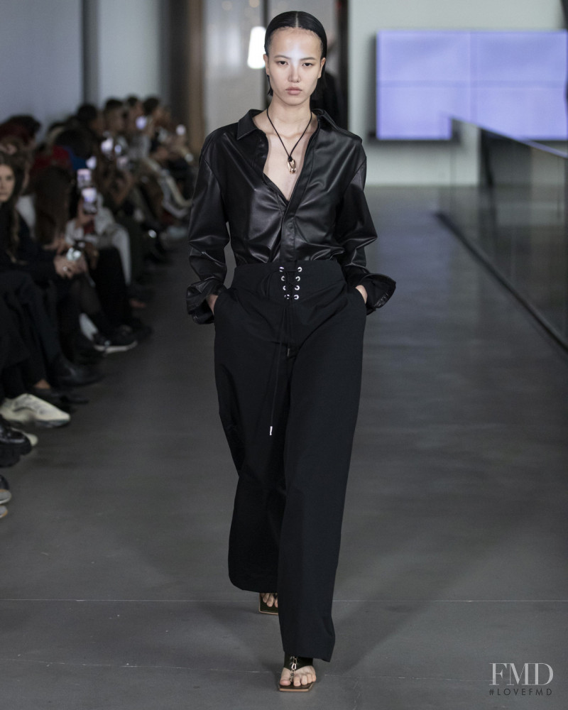 Charlotte Yidan Huang featured in  the Dion Lee fashion show for Autumn/Winter 2020