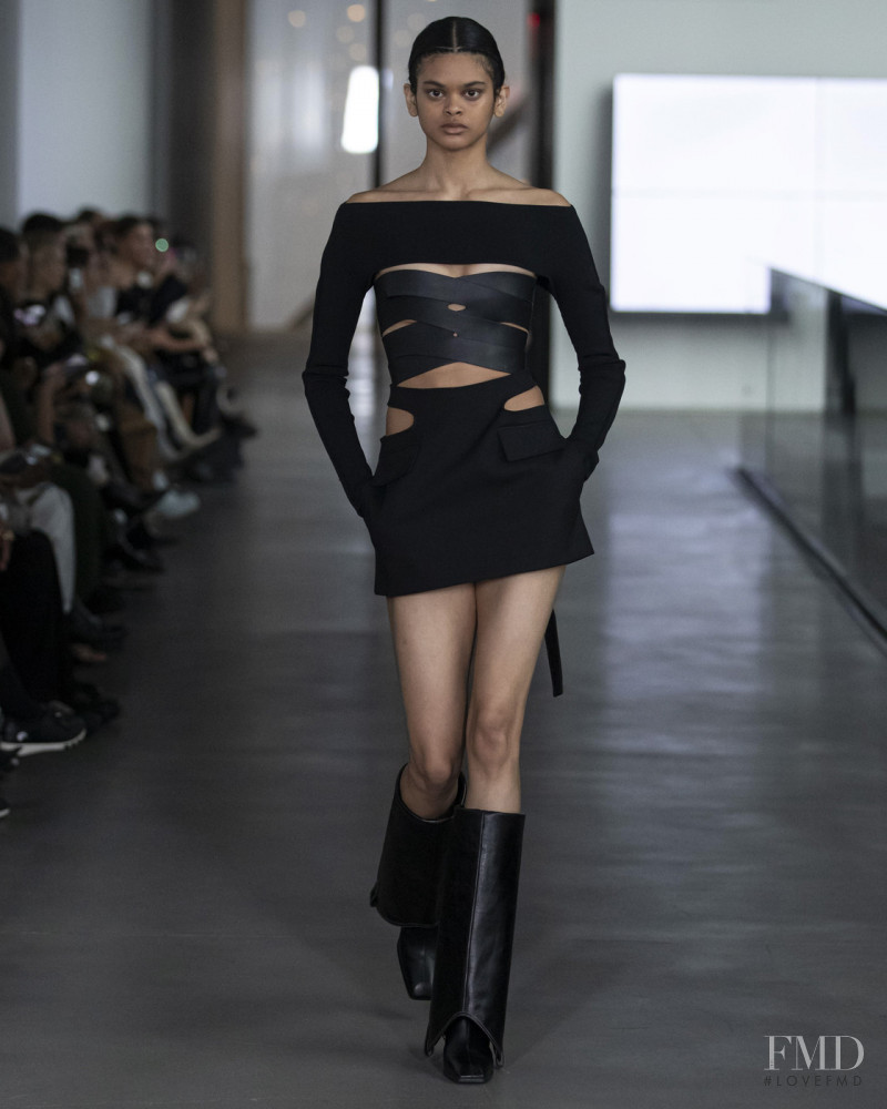 Dahely Nunez featured in  the Dion Lee fashion show for Autumn/Winter 2020