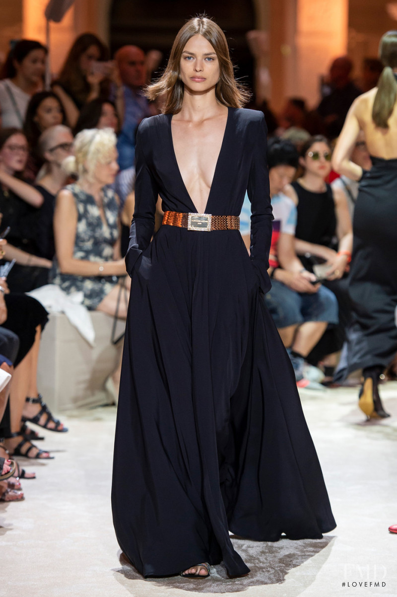 Birgit Kos featured in  the Alexandre Vauthier fashion show for Autumn/Winter 2018