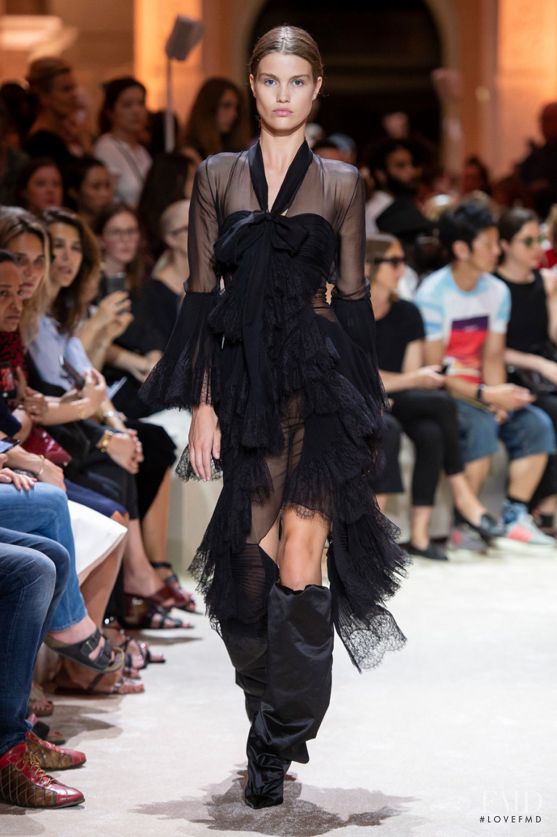Luna Bijl featured in  the Alexandre Vauthier fashion show for Autumn/Winter 2018