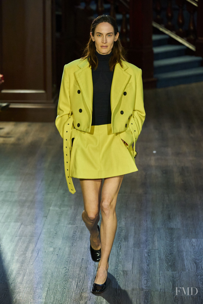 Jane Moseley featured in  the Eckhaus Latta fashion show for Autumn/Winter 2020