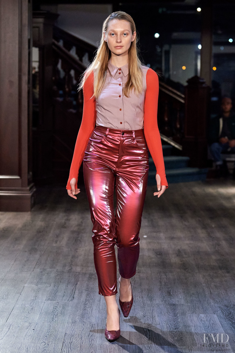 Laura Durechova featured in  the Eckhaus Latta fashion show for Autumn/Winter 2020