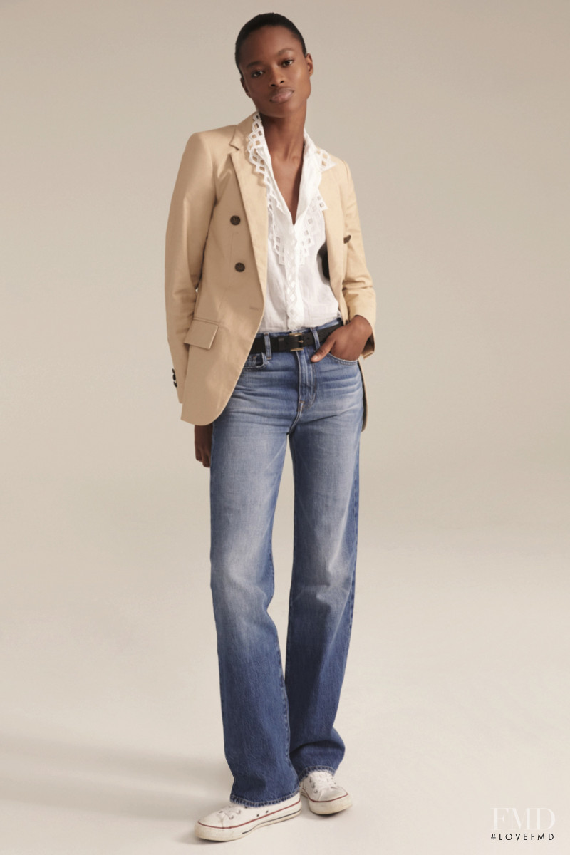 Mayowa Nicholas featured in  the Frame Denim lookbook for Autumn/Winter 2020