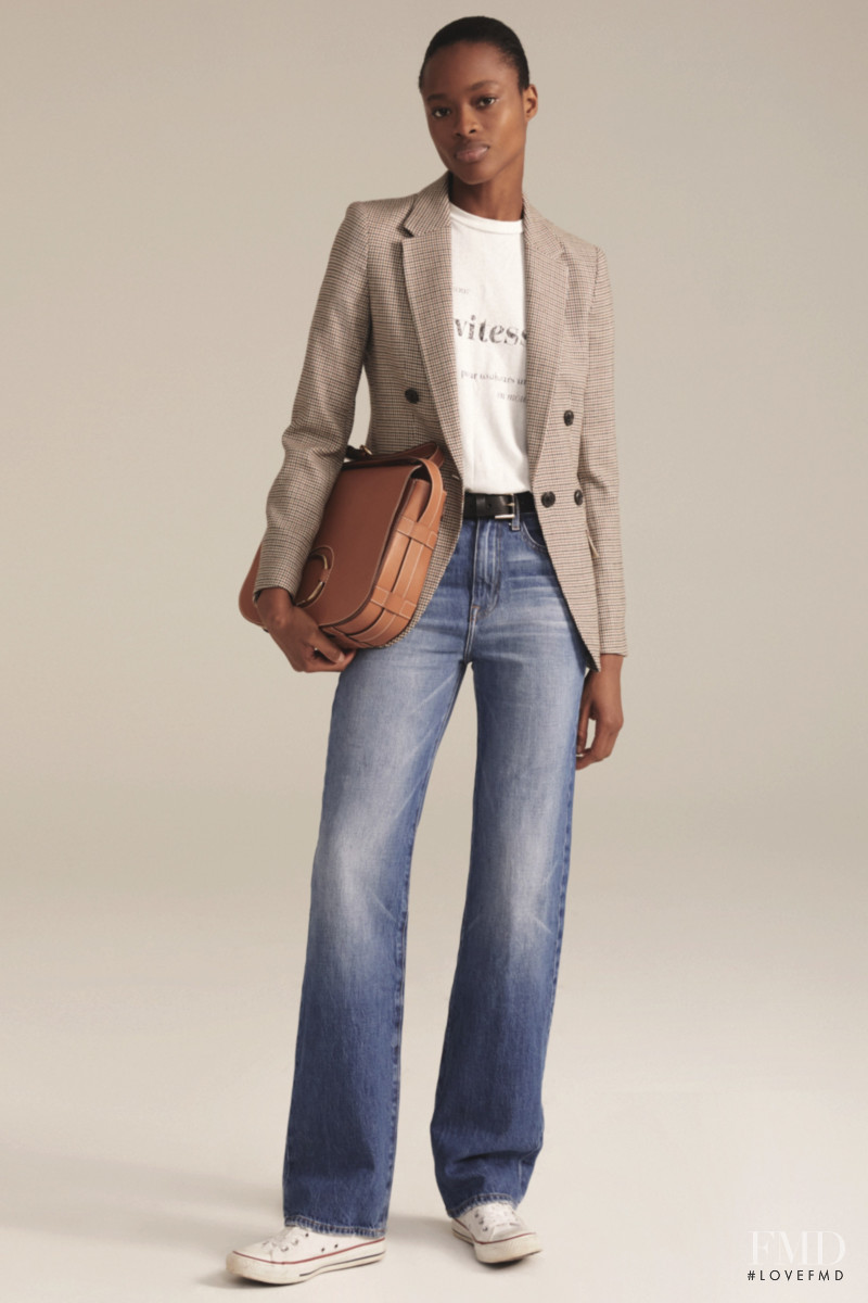 Mayowa Nicholas featured in  the Frame Denim lookbook for Autumn/Winter 2020