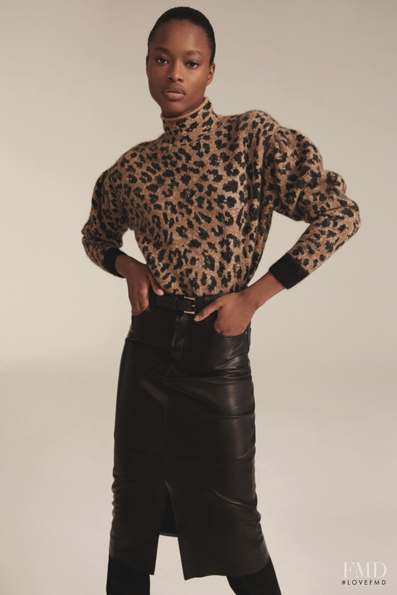 Mayowa Nicholas featured in  the Frame Denim lookbook for Autumn/Winter 2020