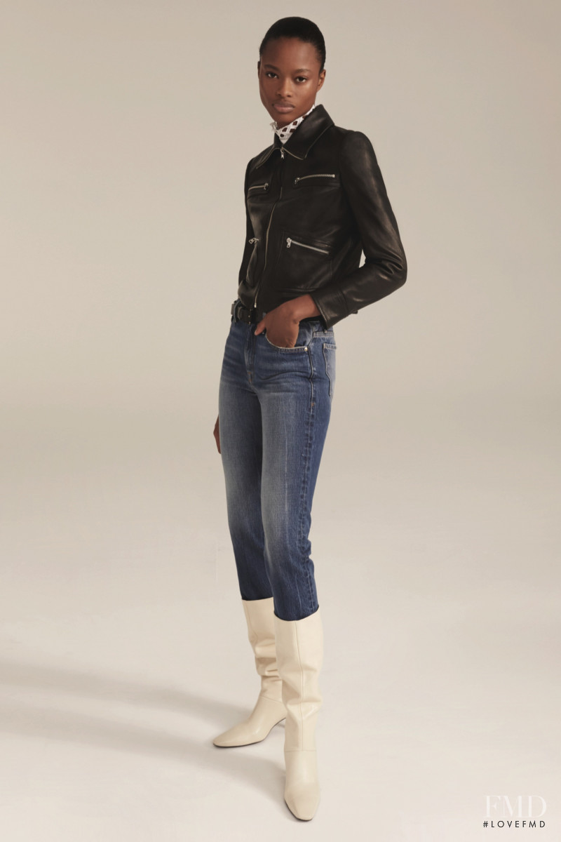 Mayowa Nicholas featured in  the Frame Denim lookbook for Autumn/Winter 2020