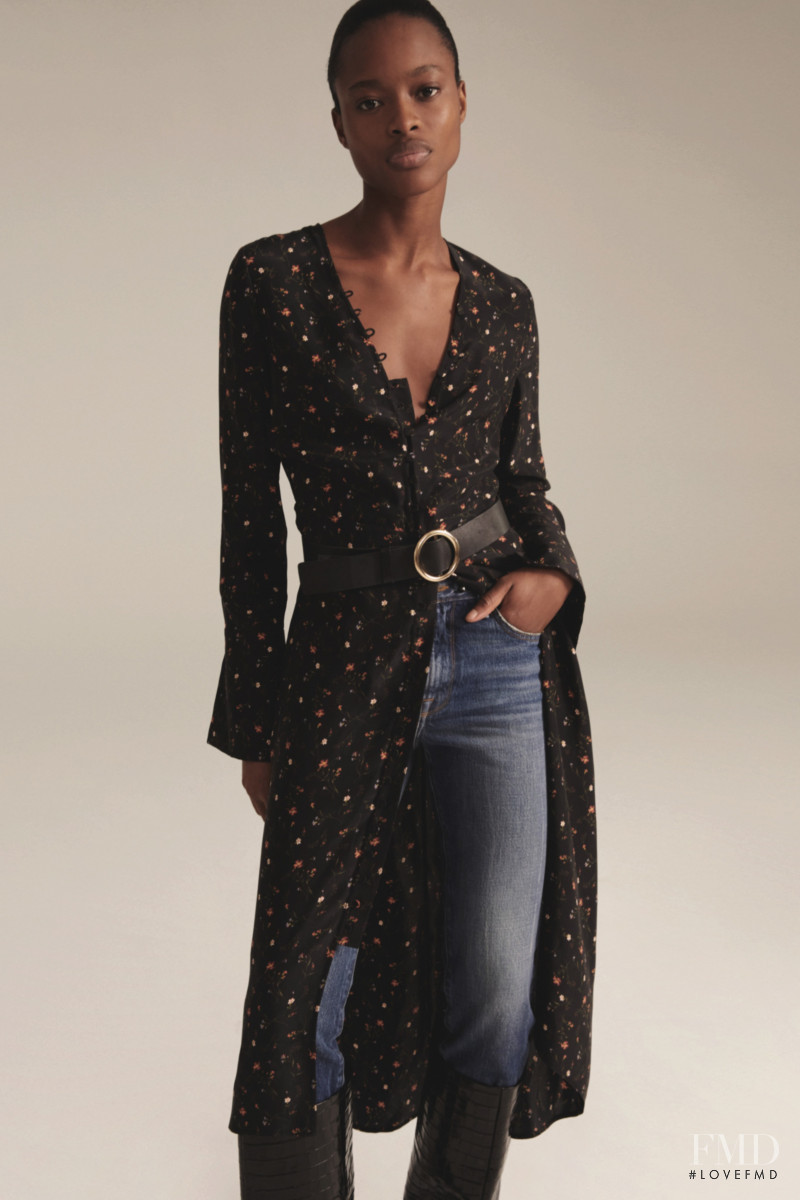 Mayowa Nicholas featured in  the Frame Denim lookbook for Autumn/Winter 2020